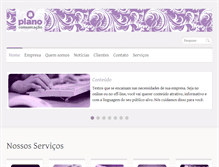Tablet Screenshot of planoacomunicacao.com.br